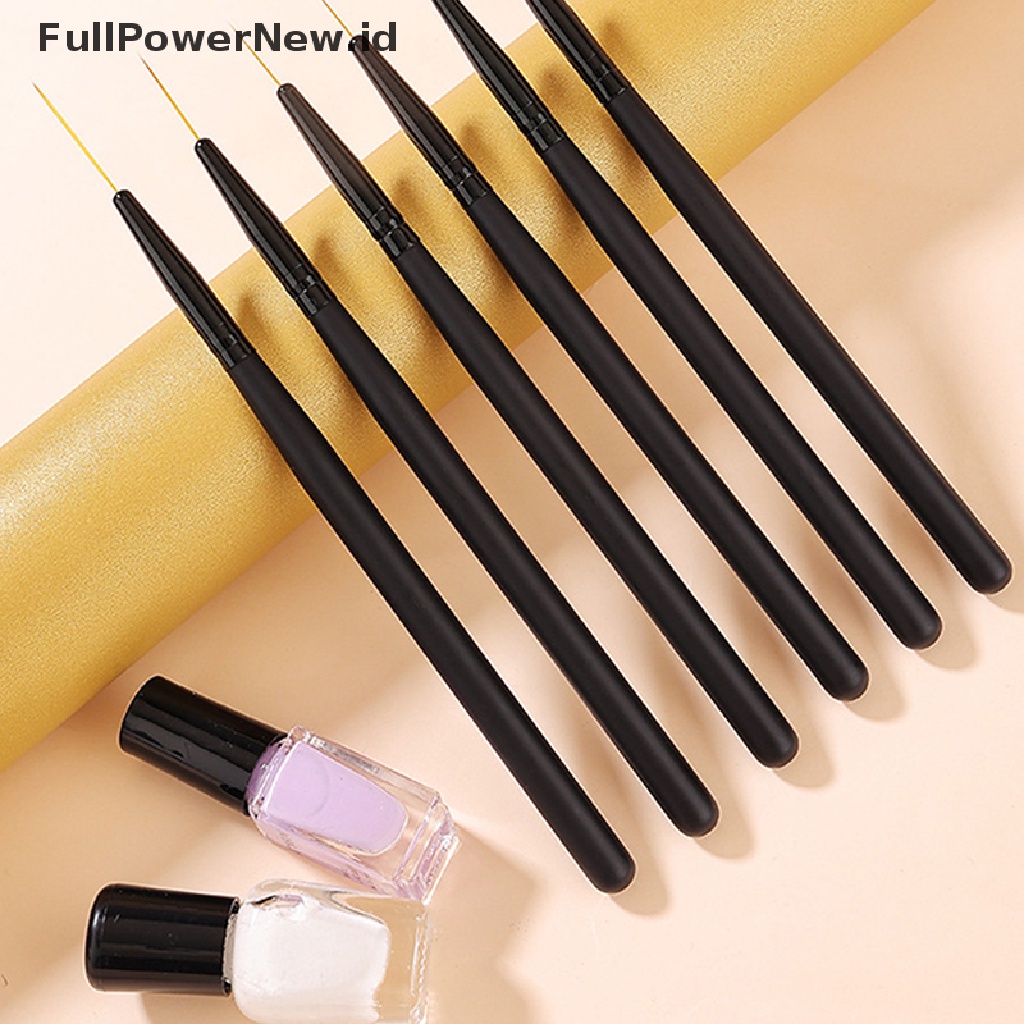 Power 1PC Kuas Liner Nail Art Paing Pen Pola Gagang Hitam Manicure Tools ID