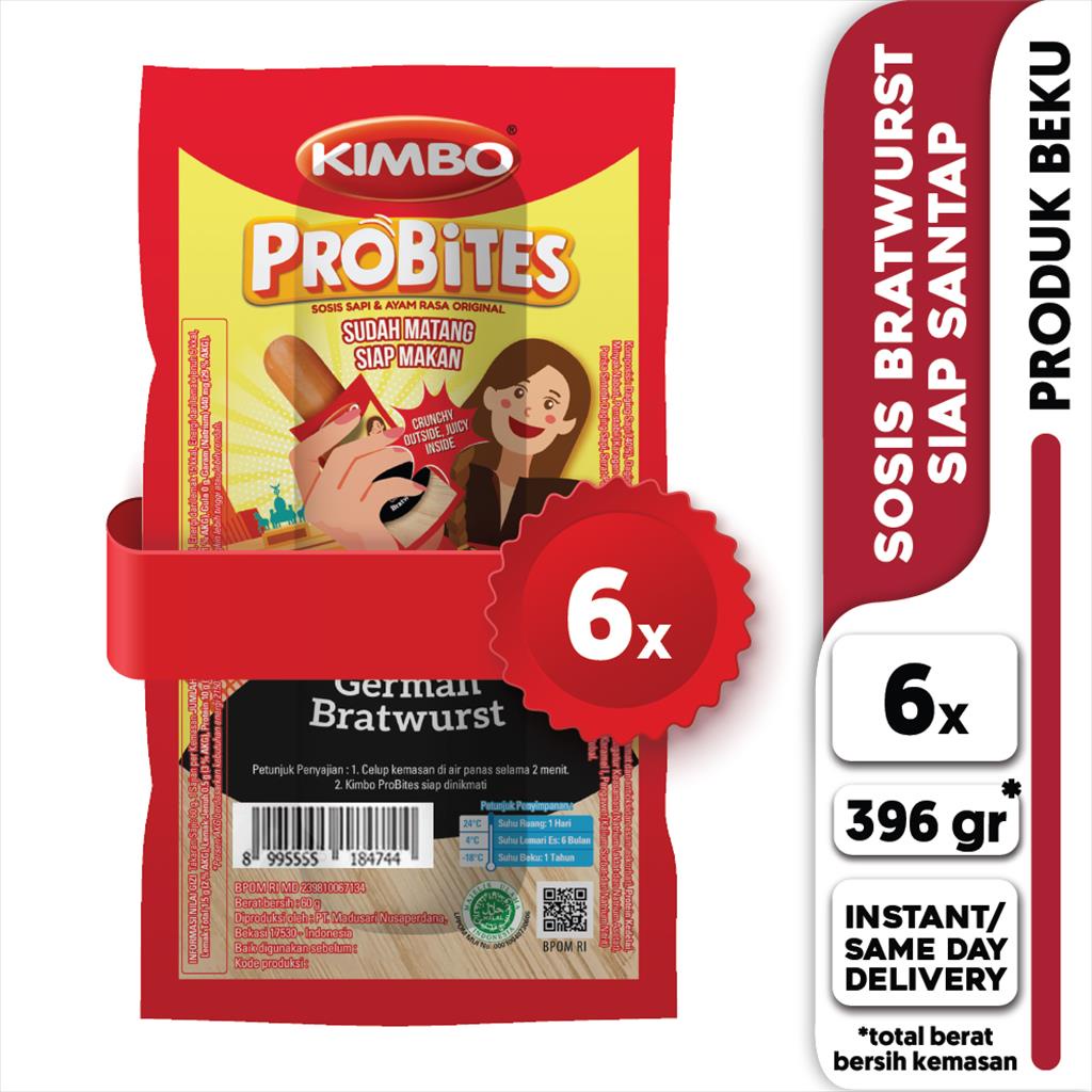 

KIMBO Probites German Bratwurst 6 Pack