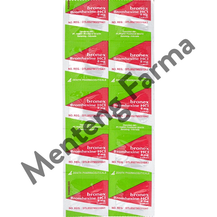 Bronex 8 mg 10 Tablet - Obat Batuk Berdahak