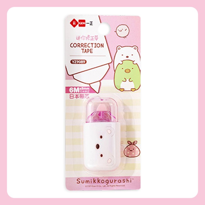 

TOKKADO Sumikko Gurashi Tipe-X Correction Tape Tip Ex Original Lucu - Pink