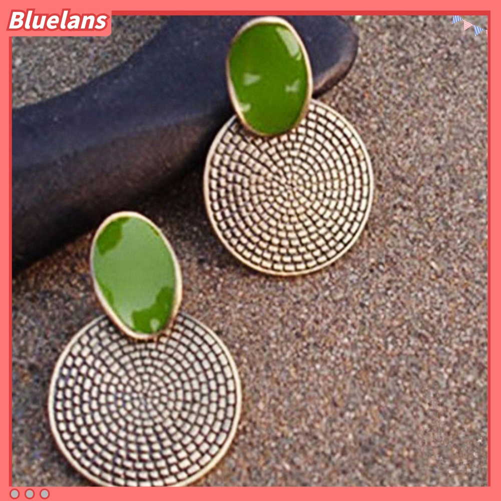 {In Stock} Perhiasan Pesta Pernikahan Tahunan Cincin Liontin Telinga Giwang Vintage Wanita Anting