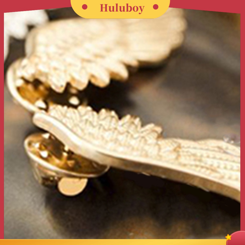 {Ready Stock} 2pcs Pin Fashion Bentuk Sayap Shinyny Aksesoris Perhiasan Bros Bentuk Sayap Shinny Untuk Weeding