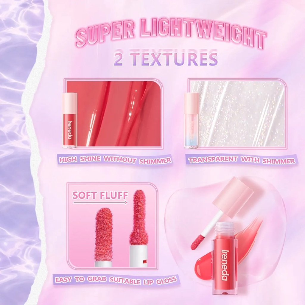 (READY &amp; ORI) IRENEDA Super Plump Hi-shine Lip Gloss - IR06