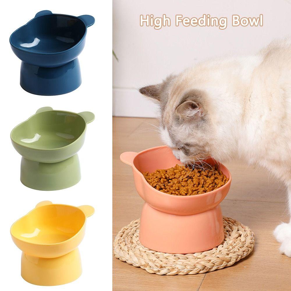 Suyo Pet Bowl Portable Cangkir Makan Anjing Kucing Elevated Bowl