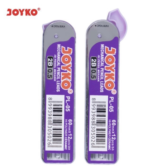 Isi Pensil Mekanik Joyko Mechanical Pencil Leads 2B 0.5