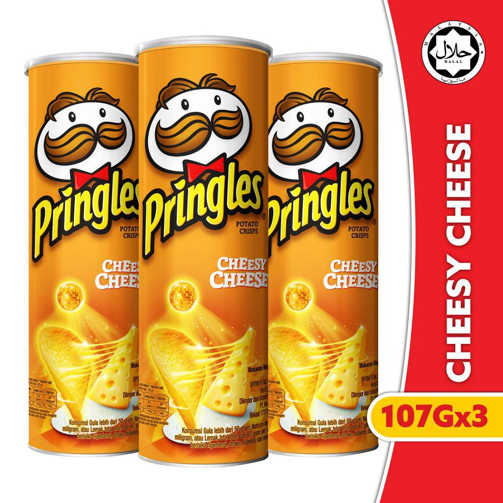 

[Ready-Stock] Pringles Cheesy Cheese 107 gr x3 Chips Triple VALUE PACK