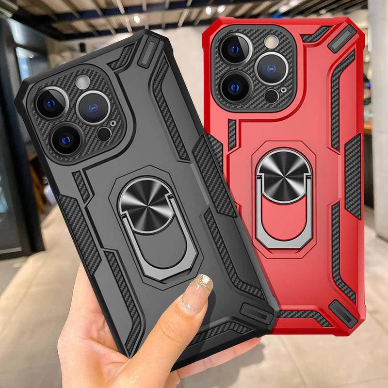 Gaya Militer Drop Impact Untuk Huawei Nova 10 Pro 10 6 SE 7i 4e Y90 Y9S Case 360metal Rotating Ring Kickstand Holder Armor Heavy Duty Shockproof Case Untuk Honor 9X Pro