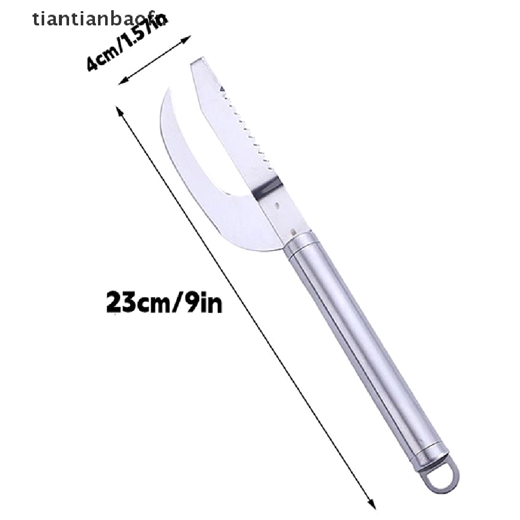 [tiantianbaofu] 2in1 Sikat Kulit Ikan Fast Remove Fish Scale Scraper Planer Tool Butik Ikan