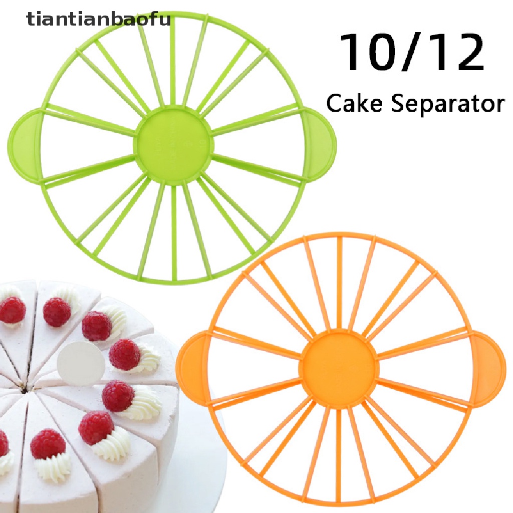 [tiantianbaofu] 10/12potongan Kue Porsi Yang Sama Pemotong Roti Bulat Cake Mousse Divider Slice Butik