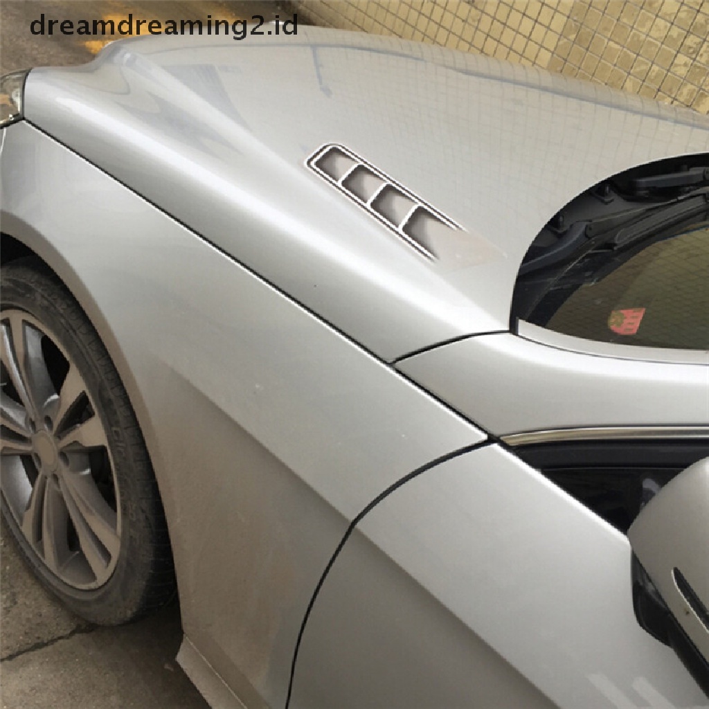 (hot) Stiker Insang Hiu Anti Air Mobil Auto Sticker Ventilasi Mobil Air Flow Fender Dekor//