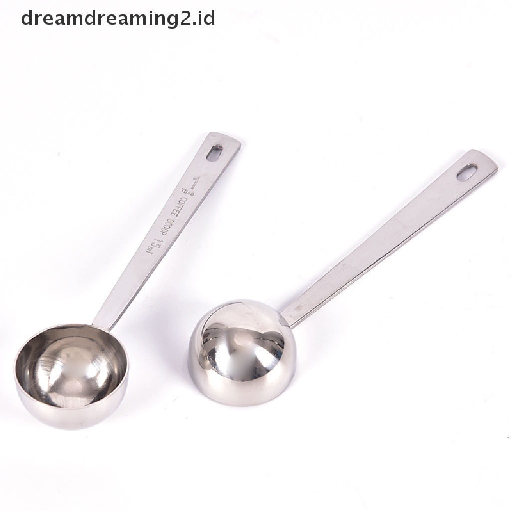 (hot) Sendok Takar Kopi Sendok Makan Stainless Steel Scoop Coffee Tea Baking Sugar//