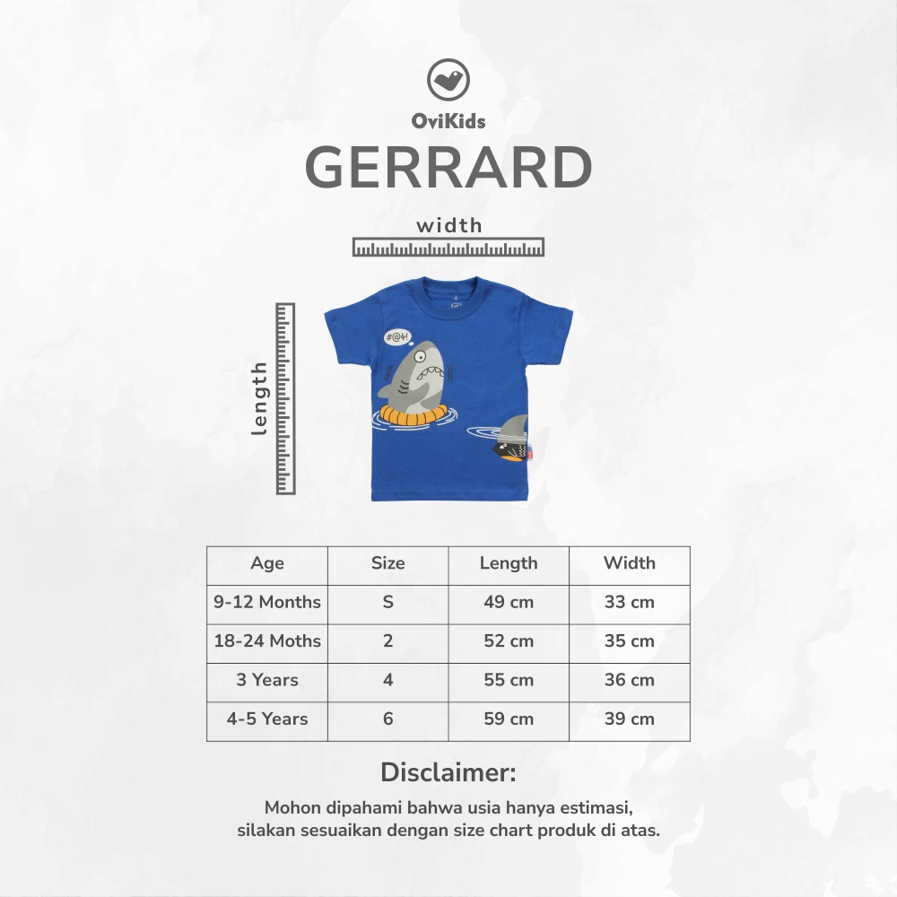 OVIKIDS GERRARD / BAJU KAOS ANAK