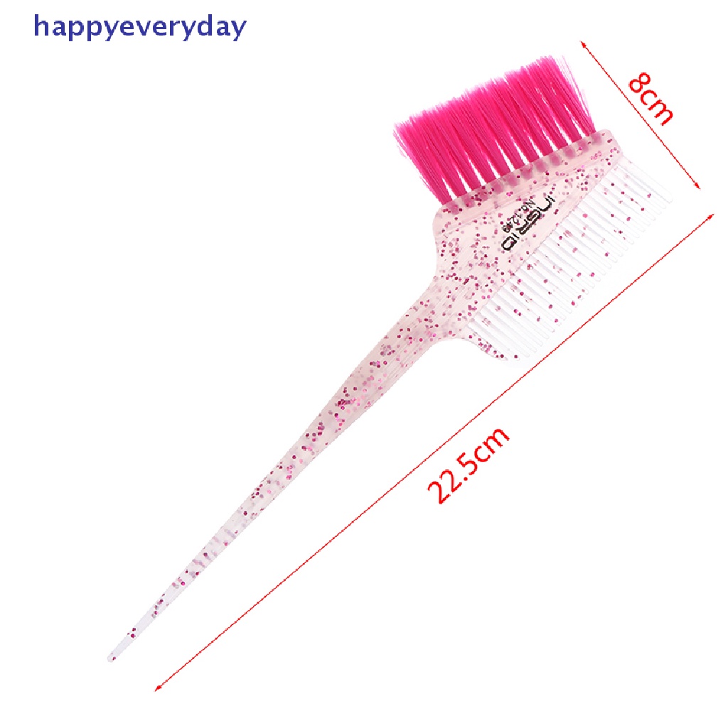 [happy] Pro Salon Hair Color Sikat Pewarna Rambut Sisir Pewarna Rambut Akar Hair Bleach Tint Brush [ID]