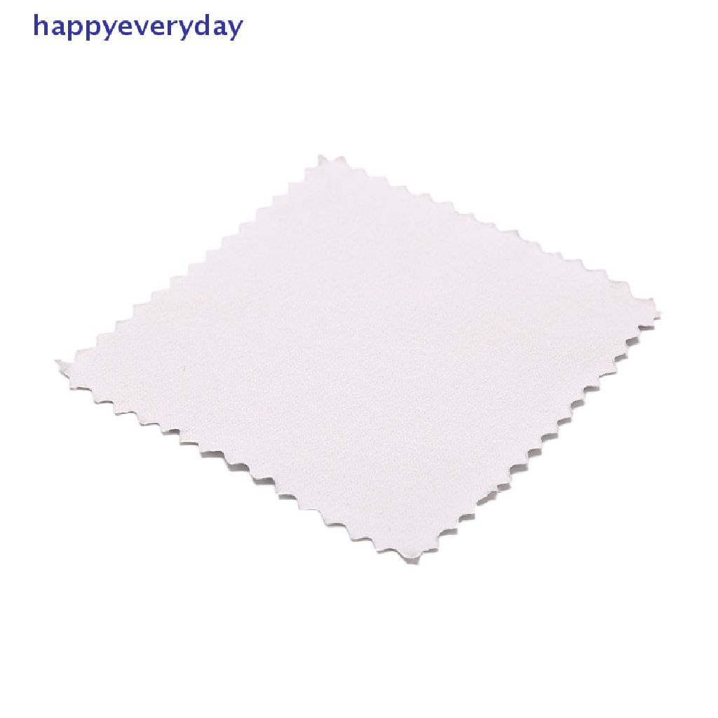 [happy] 50pcs Silver Polishing Cloth Cleaner Kain Pembersih Perhiasan Alat Anti Noda [ID]