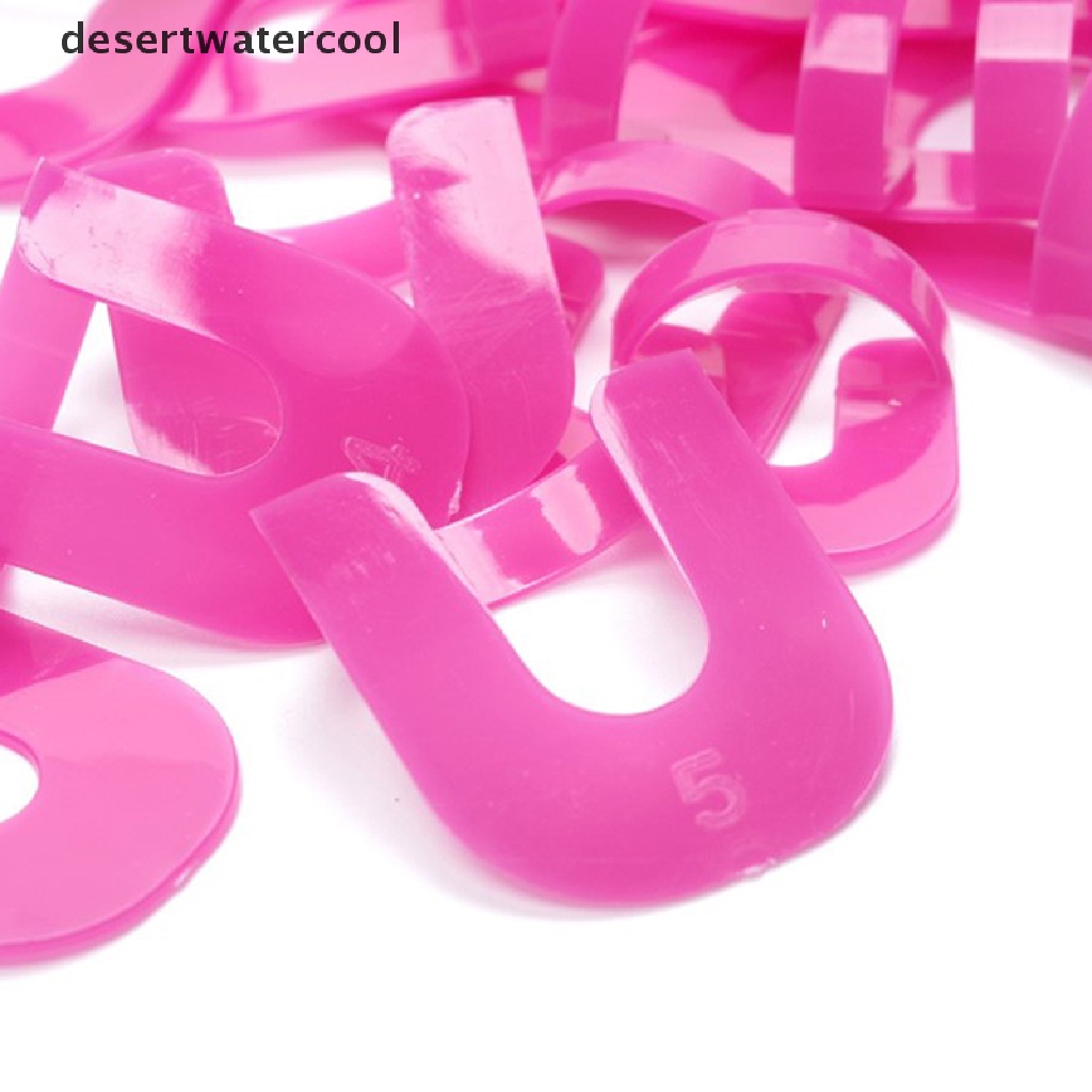 Deid 26pcs/set 10ukuran G Curve Shape Varnish Shield Finger Cover Pelindung Kuku Martijn