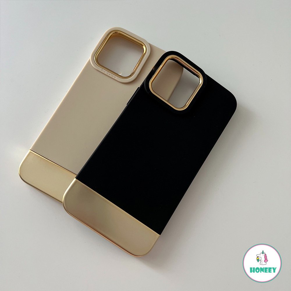 IPHONE Luxury Matte Glossy Metal Phone Case Kompatibel Untuk Iphone14 13 12 11 Pro Max Bagian Yang Dapat Dilepas Lembut TPU Ponsel Penutup Belakang