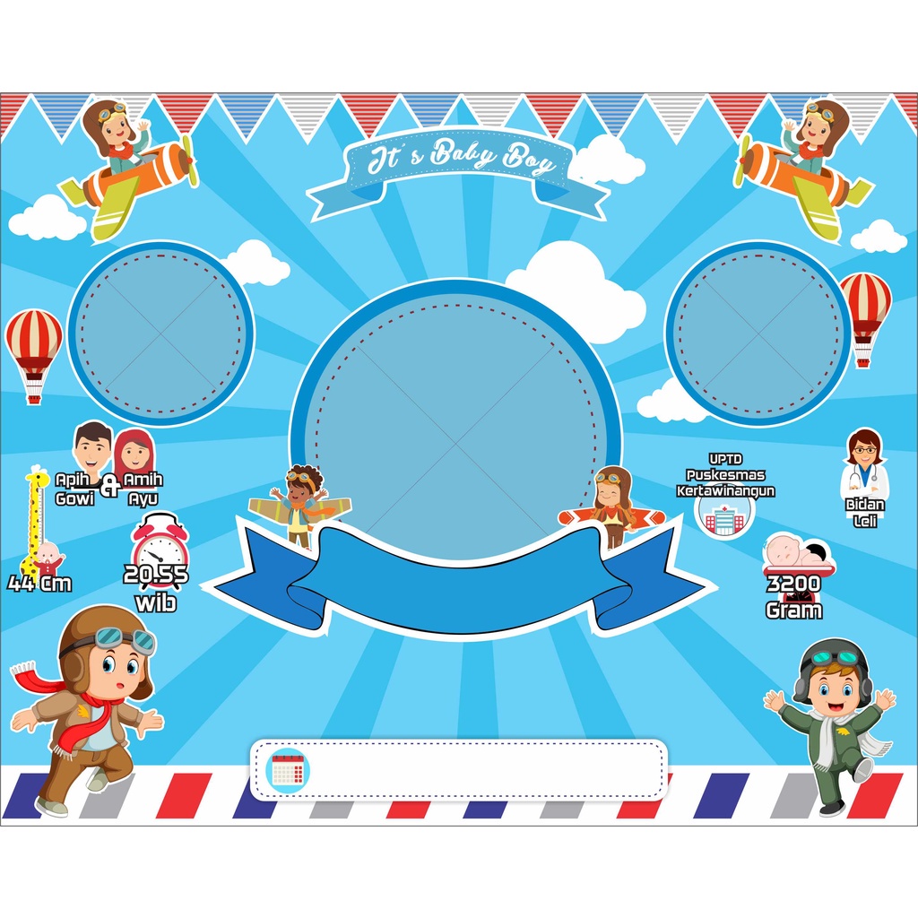 30 Desain Biodata Baby v5 CorelDraw v17