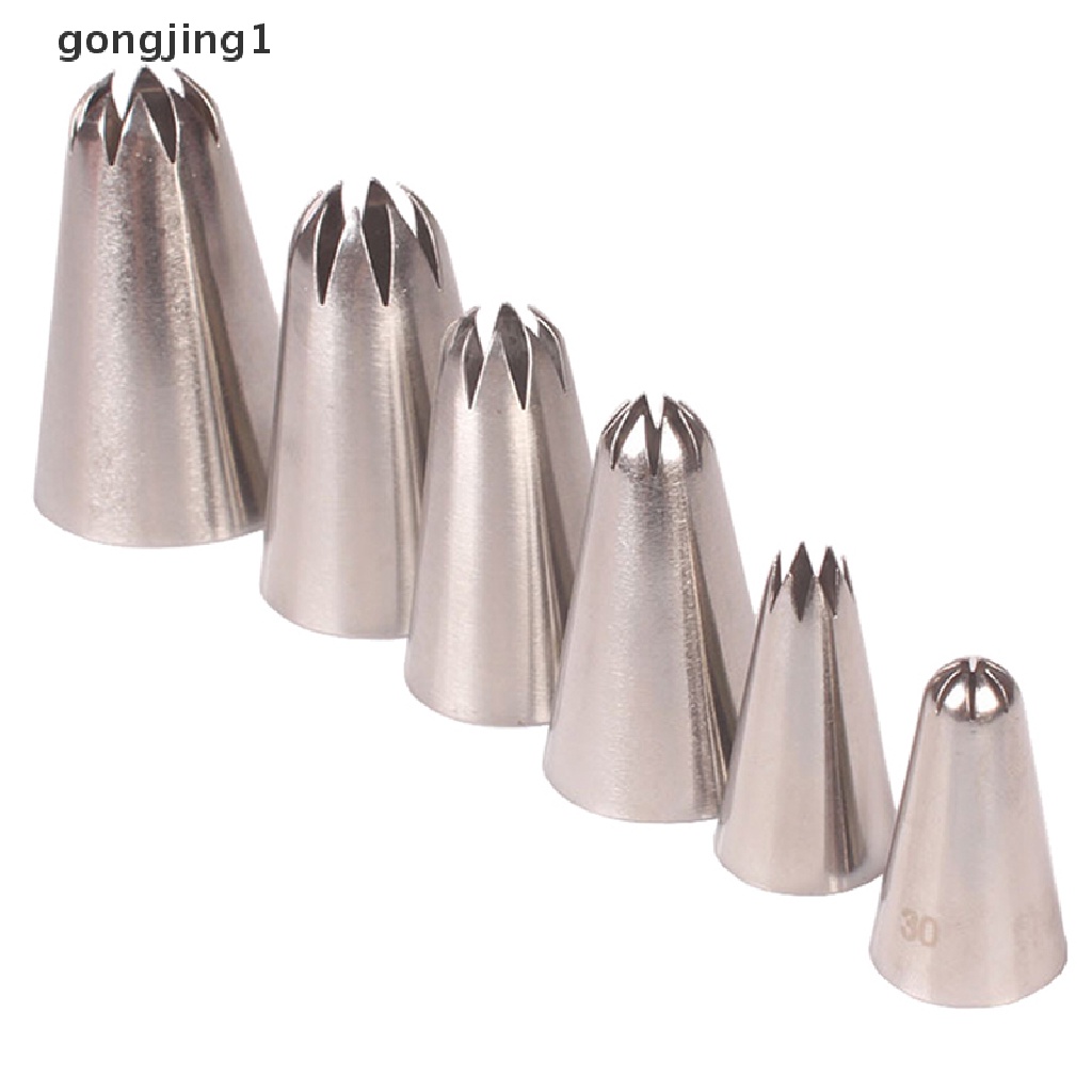 Ggg 5PCs/Set Icing Piping Pastry Nozzle Dapur Gadget Baking Kue Dekorasi Tools ID