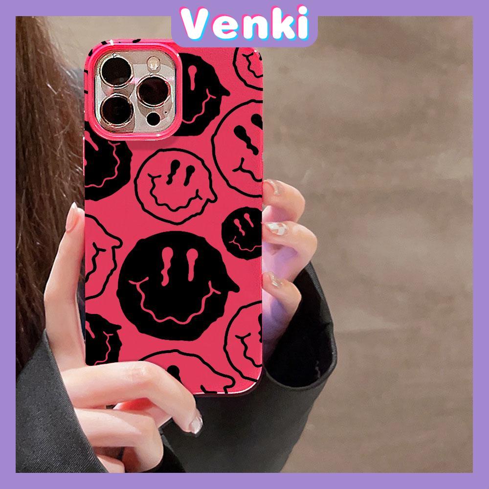 Case for iPhone 11 Soft TPU Glossy Rose Red Candy Case Cute Trendy Smiley Camera Protection Shockproof For iPhone 14 13 12 11 Pro Max 7 8 Plus X XR