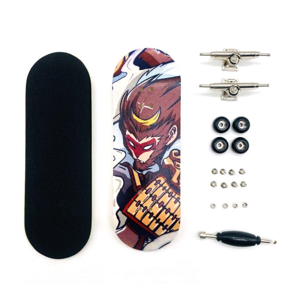 Lanfy Jari Skateboard Hadiah Ulang Tahun Plastik Novelty Mini Skateboard Jari Skuter Surfing Mainan Tabletop Mainan Fingerboard Mainan Jari Jari Papan Surfing