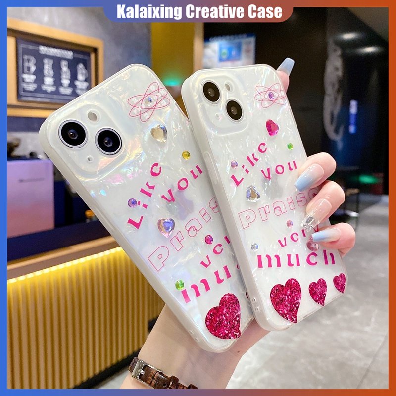 Casing Cangkang Bersinar Untuk Samsung S21 S22 S23 Plus Ultra Z Flip3 Z Flip4 Soft Case Dengan Motif Sapi Dan Soft Case Motif Love