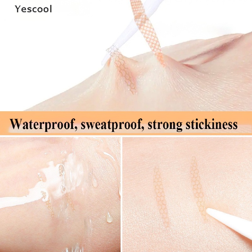 Yescool 1paket Stiker Sticker Kelopak Mata Ganda Invisible Double Eyelid Lace Sticker Transp ID