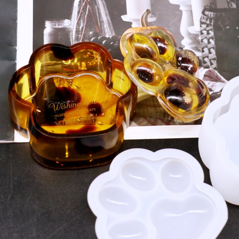 Sa Box Resin Mold Kotak Penyimpanan Cetakan Resin Silicone Jewelry Box Resin Mold Dengan Tutup