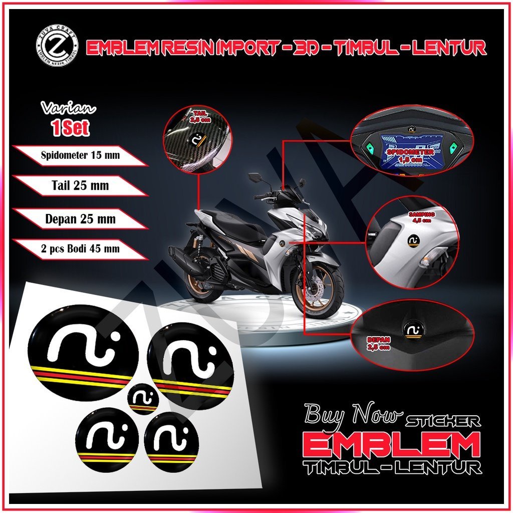 STIKER MOTOR 1 SET STIKER MOTOR LOGO KAMEN RIDER STIKER NMAX STIKER AEROX STIKER EMBLEM NMAX AEROX L