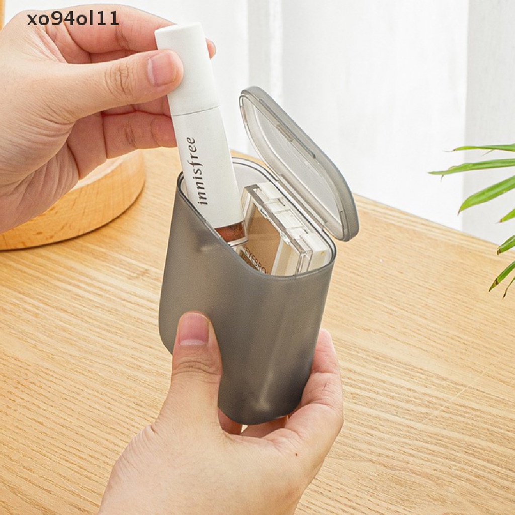 Xo Ins Portabel Kawat Kabel Kotak Penyimpanan Travel Headphone Perhiasan Koin Organizer Bin Laci Makeup Bibir Tempat Penyimpanan Tahan Debu OL