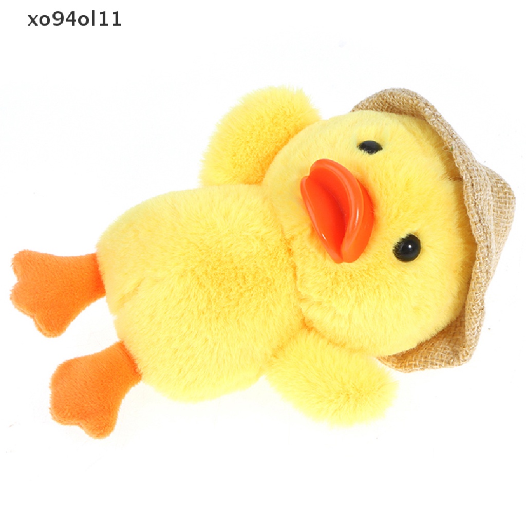 Xo 14 cm Duck Keychain Straw hat Ducks Boneka Bebek Liontin Boneka Mainan Empuk OL