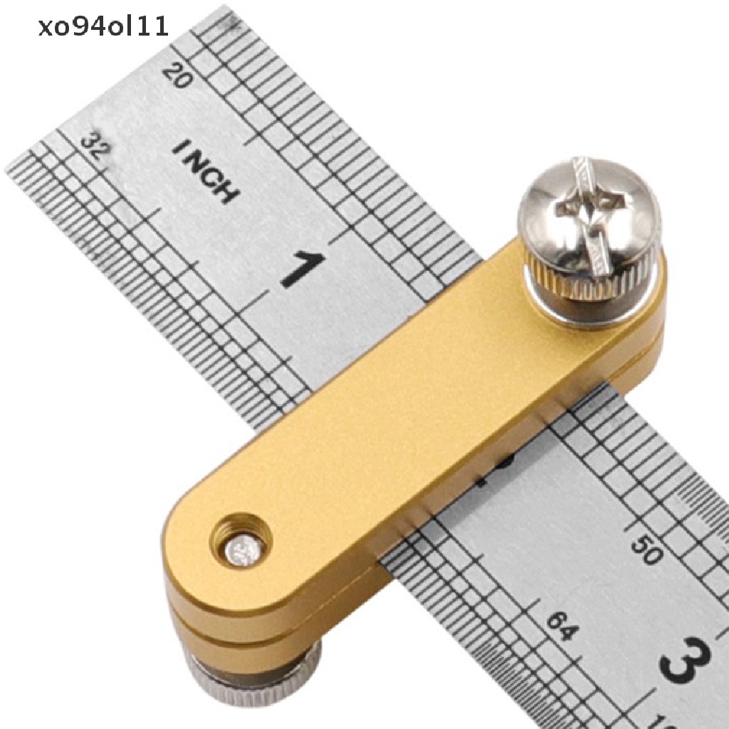 Xo Penggaris Baja Blok Posisi Woodworking Scribe Drawing Mark Line Gauge OL