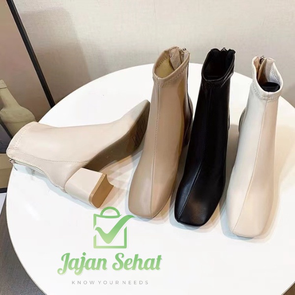 Sepatu Boots Heels Women Shoes Korean Premium Quality