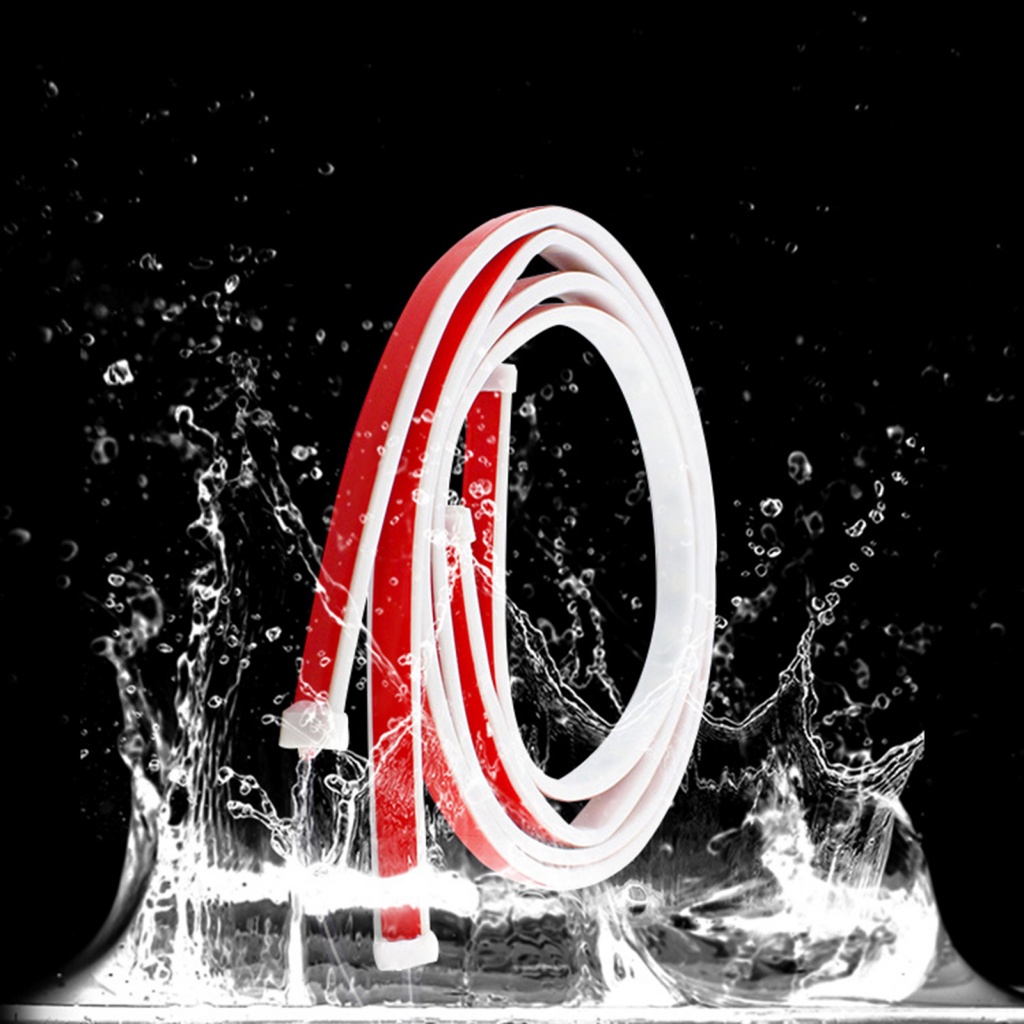 Suppmodel 2Pcs 1.2M DC 12V Universal Dual Color Pintu Mobil Anti-Tabrakan Lampu Peringatan