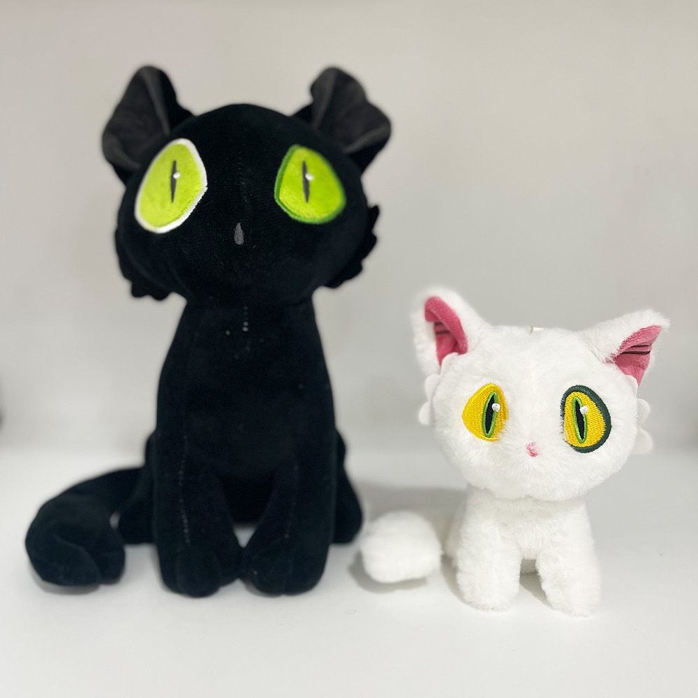 Mainan Plush Daijin Kucing Dan Sedihaijin Kucing Hitam Plushie Boneka Binatang Lembut Hadiah Ulang Tahun Untuk Bayianak