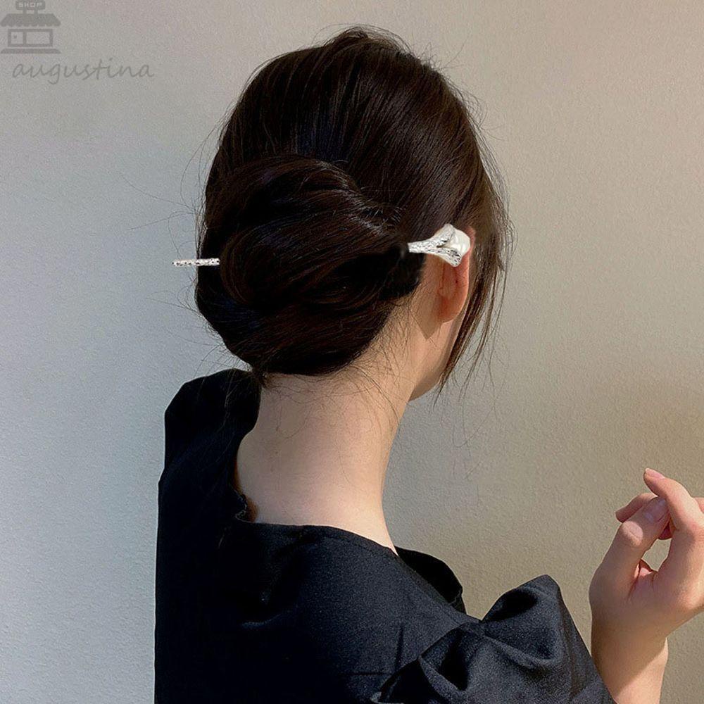 Agustinina Perempuan Garpu Rambut Antik Retro Hadiah Pernikahan Peri Logam Hiasan Kepala