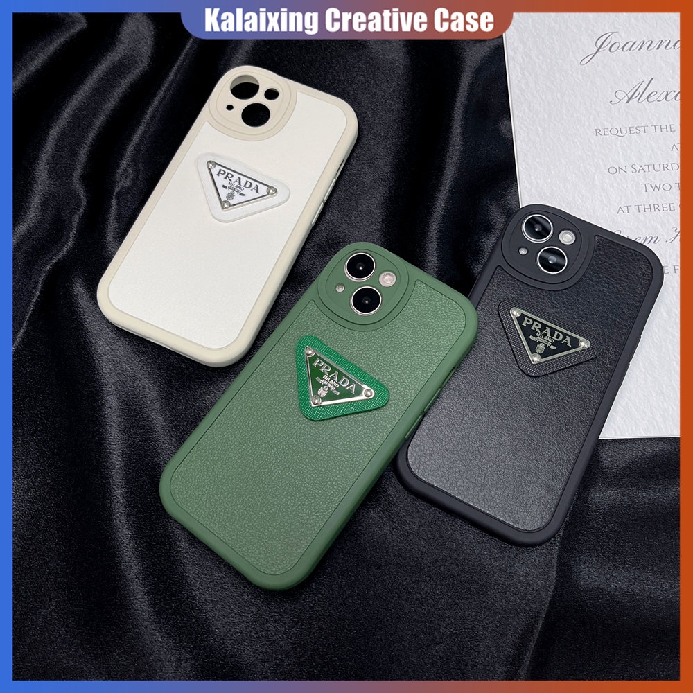 Prada Soft Case Untuk Galaxy Samsung A73 A53 A33 A13 5G S21 S22 Plus Ultra S21 FE A72 A52 A32 5G Casing Kulit Penutup Belakang