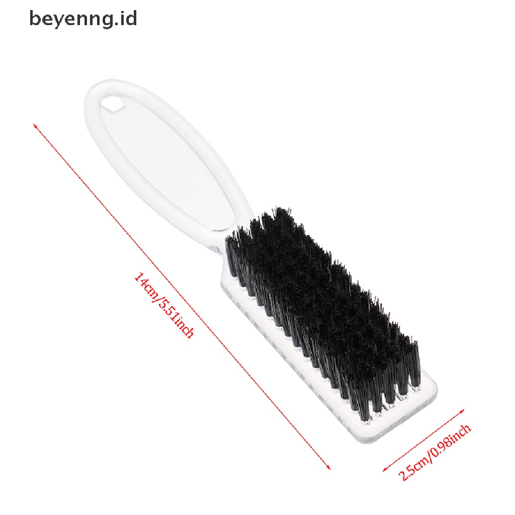 Beyen Sikat Pembersih Rambut Gagang Plastik Hairdressing Lembut Barber Neck Hair Comb Tools ID