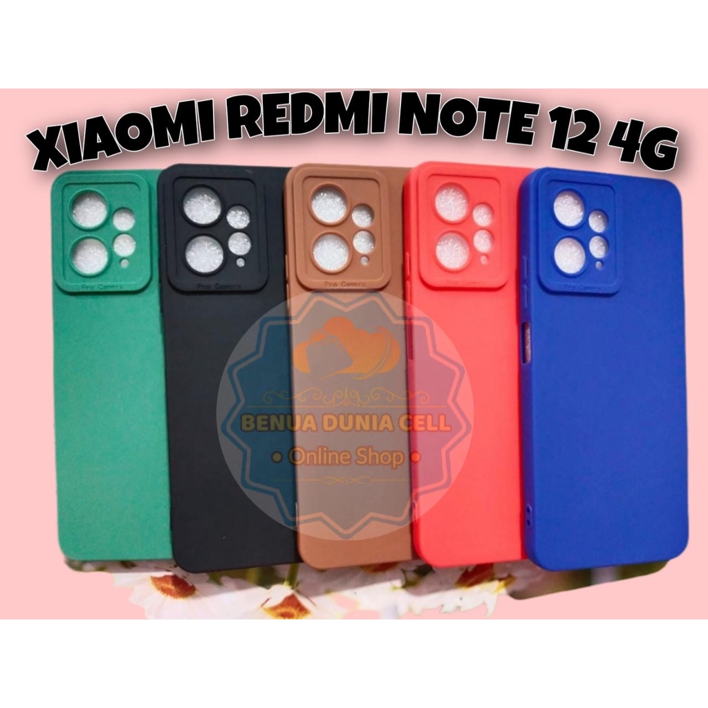 CASE XIAOMI REDMI NOTE 12 4G  SOFTCASE PRO KAMERA XIAOMI REDMI NOTE 12 4G - BDC