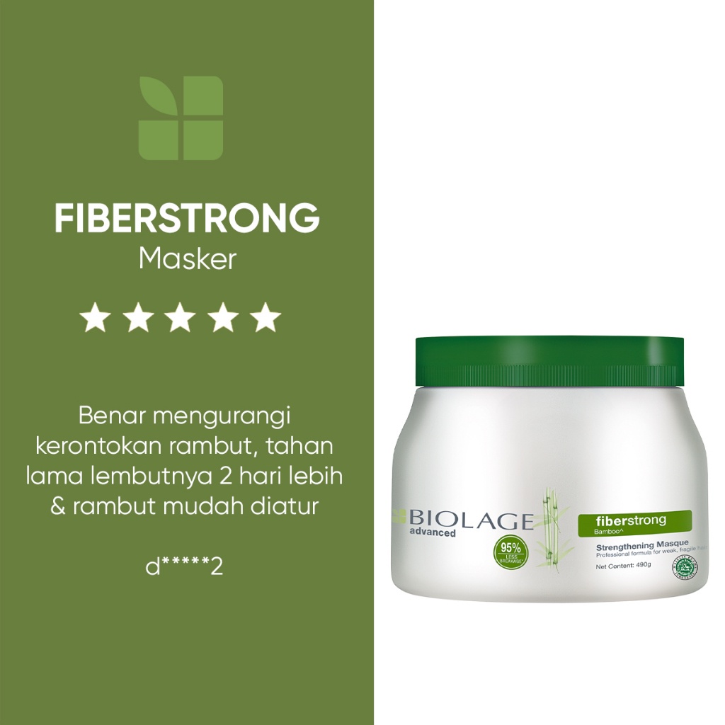 Biolage Fiberstrong Mask 500 ml - Masker Professional Perawatan Rambut Rusak