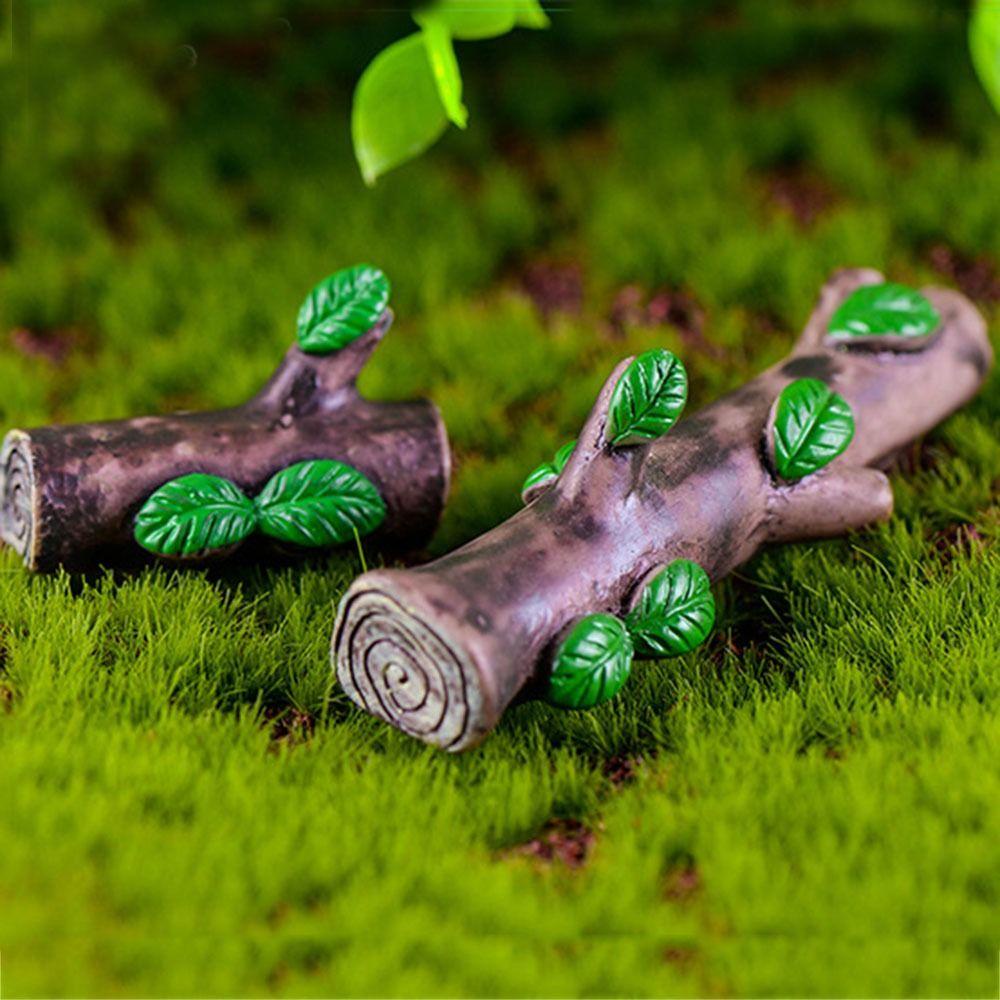 [Elegan] Simulasi Pohon Buntung DIY Gaya Pastoral Bonsai Resin Kerajinan Tree Stump Stool Dekorasi Taman Kerajinan Tangan Ornamen Tangki Ikan