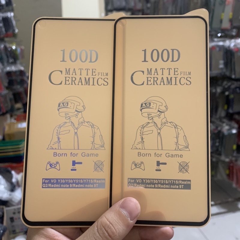 IPHONE 6 PLUS IPHONE 7 PLUS IPHONE 8 PLUS TEMPERED GLASS CERAMIC MATTE FILM 100D Lebih Tebal dan Leb