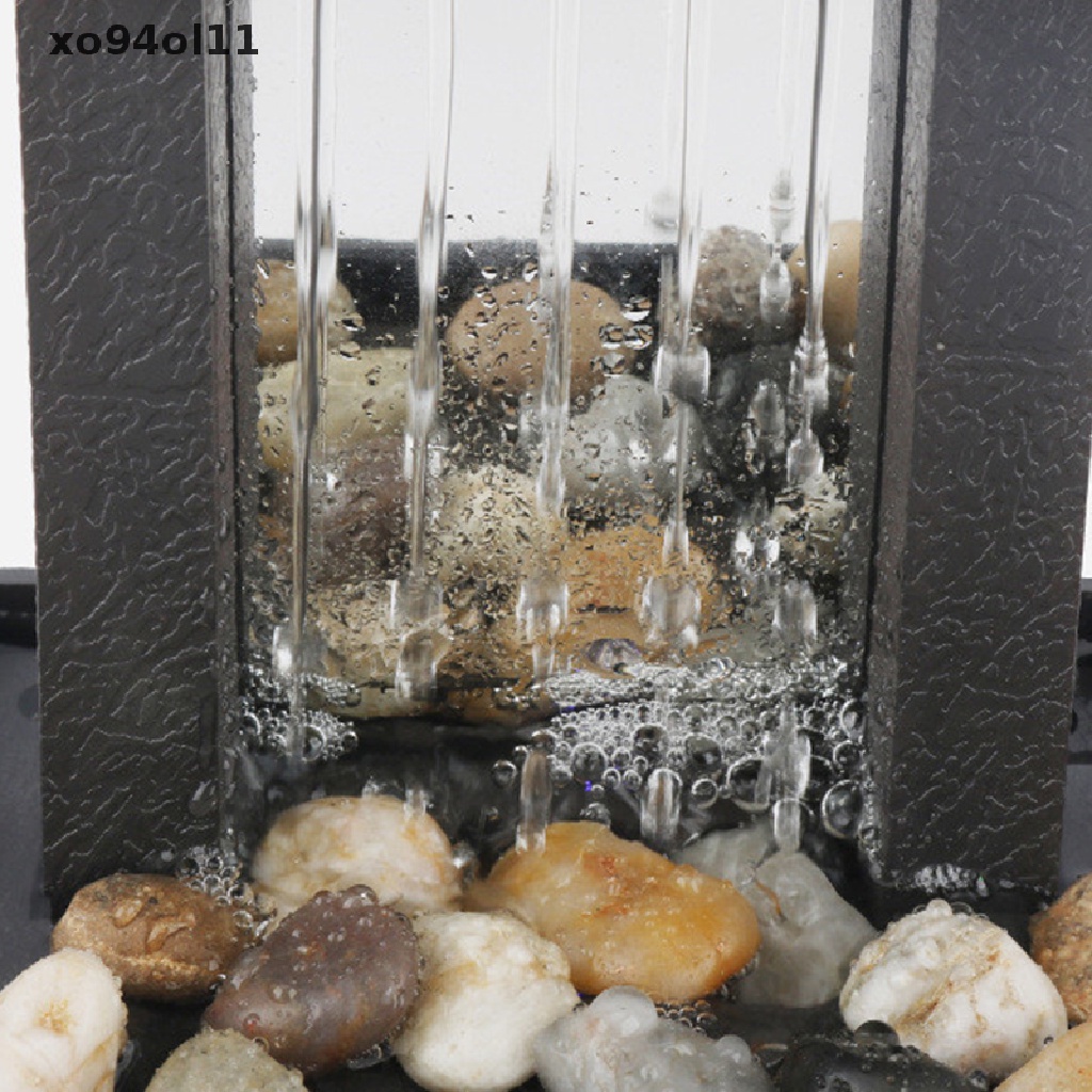 Xo Waterfall Scene Tabletop Feng Shui Meditasi Waterfall Fountain Meja Meja OL