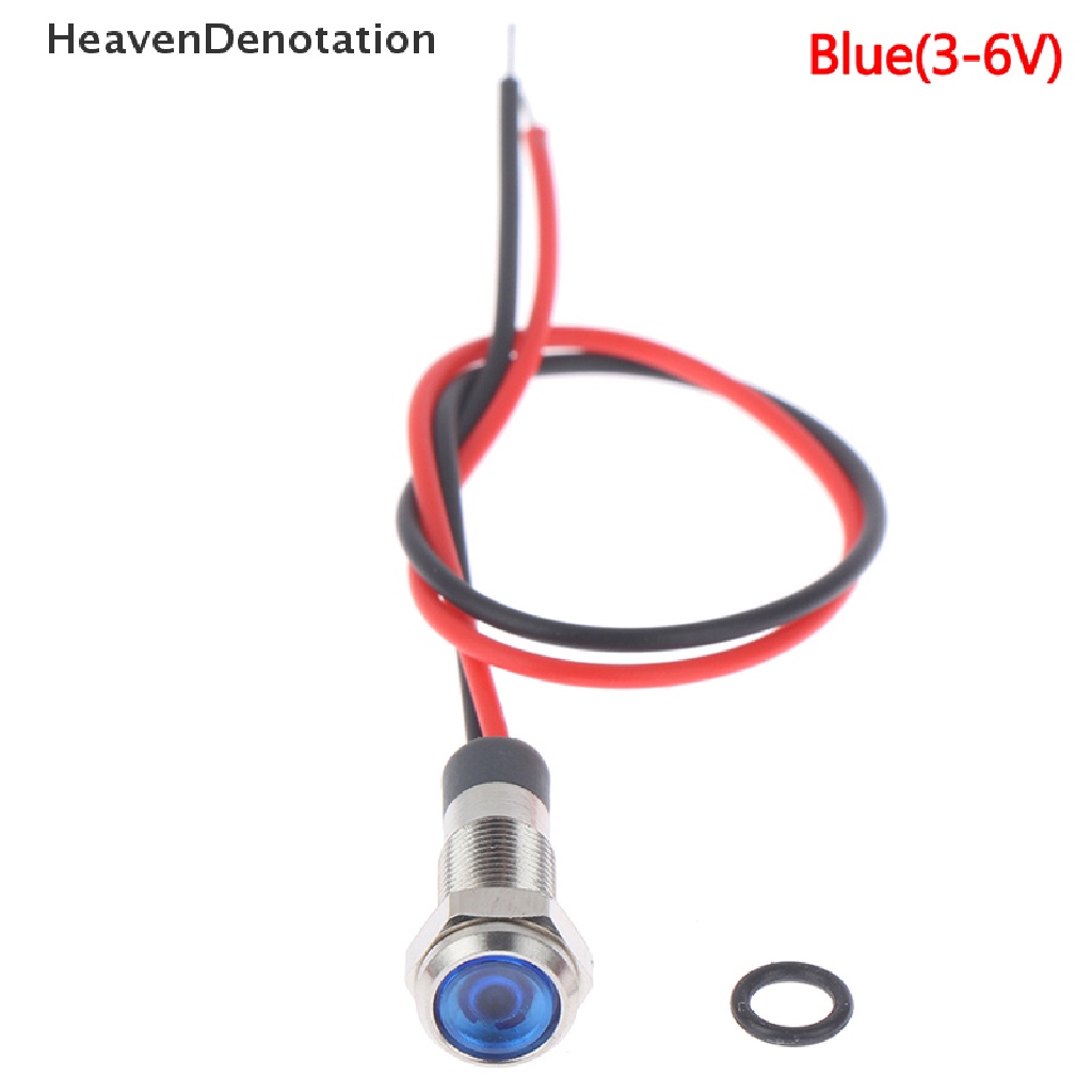 [HeavenDenotation] P67 Lampu Indikator Peringatan Logam led 6mm Anti Air 3v 5v 6v 12v 24v 220v HDV