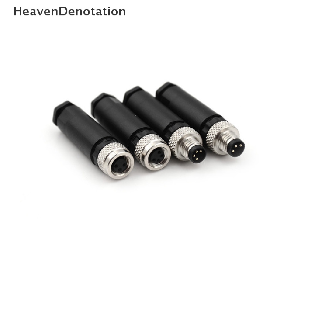 [HeavenDenotation] Konektor Sensor M8 Male Female Skrup Ulir Plug Coupling 3kabel 4pin A type HDV