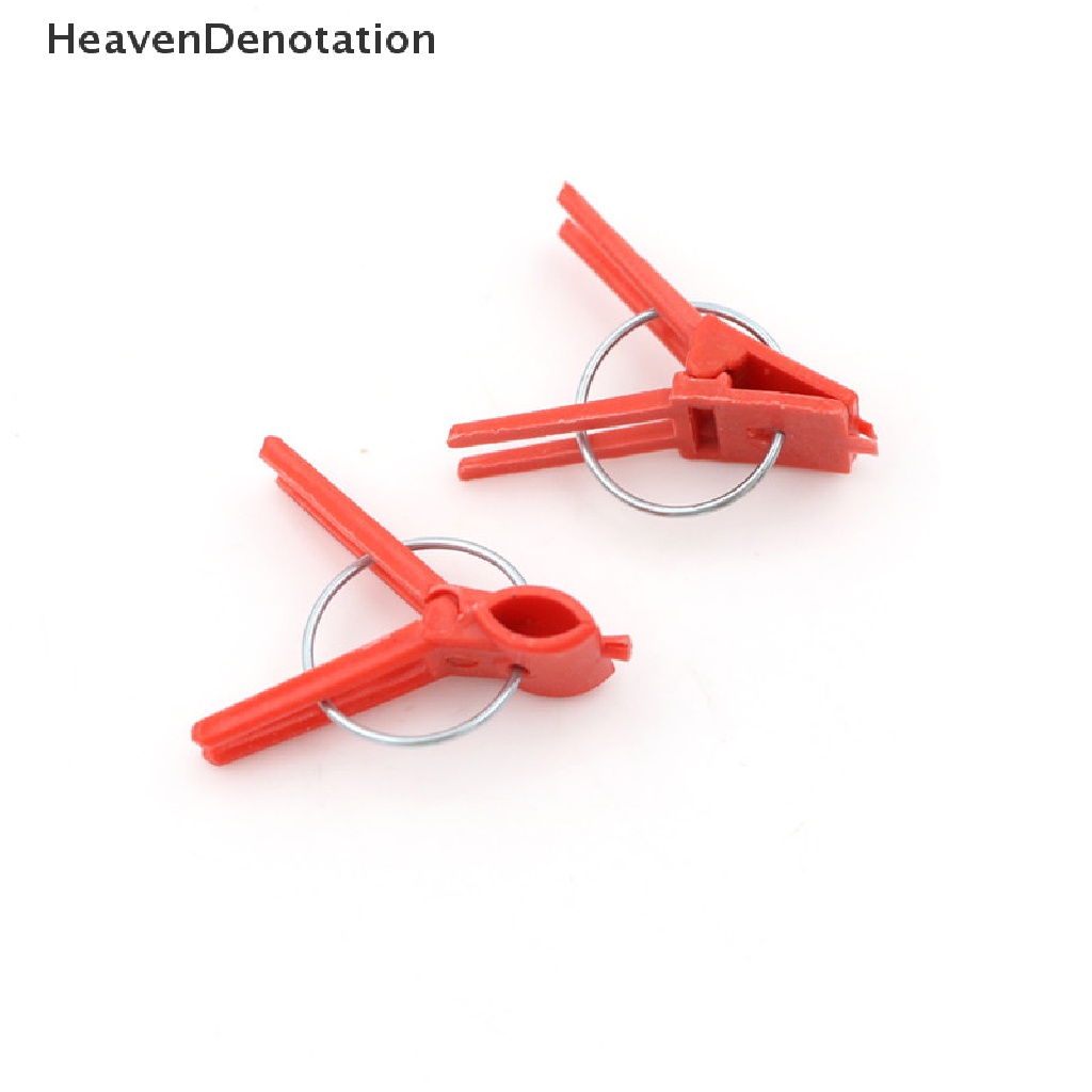 [HeavenDenotation] 100pcs Klip grafg Plastik Kebun Sayur s Datar Dan Bulat HDV