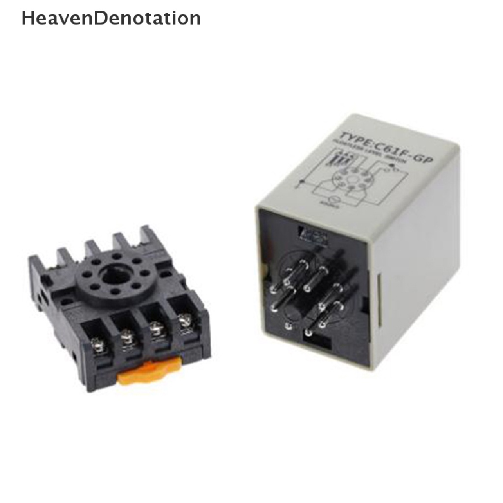 [HeavenDenotation] C61f-gp AC220V Relay Level Floatless Saklar Level Controller Dengan Base HDV