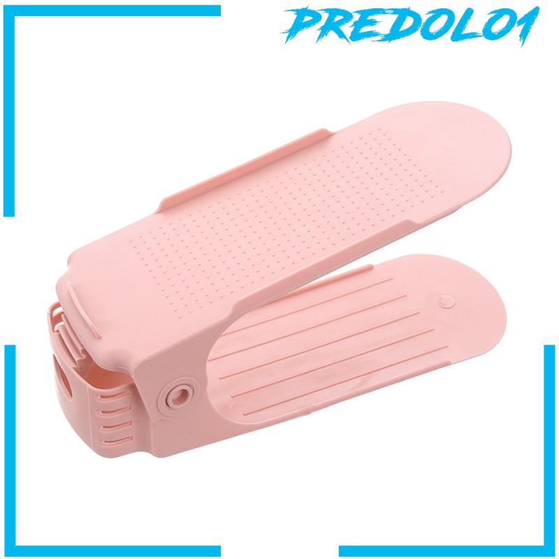 [Predolo1] Shoes Shelf Rak Tempat Penyimpanan Sepatu Slot Organizer Double Layer Untuk Lemari Toko Pakaian