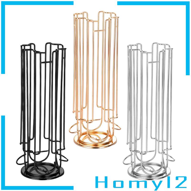 [HOMYL2] Kapsul Storage Organiser Besi Hemat Ruang Anti Gores Rotating Wire Rack