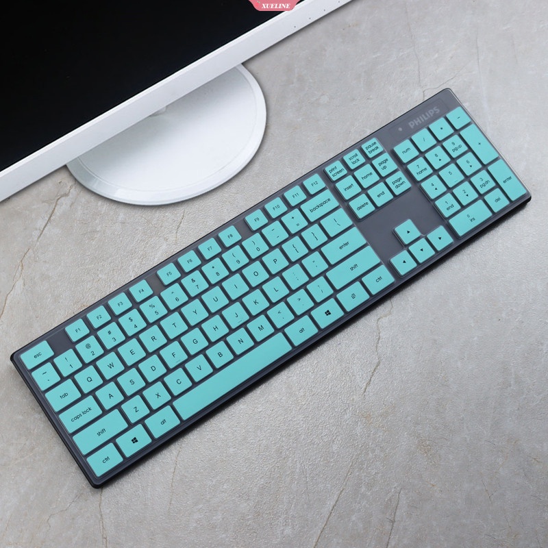 Philips SPT6315 Silikon Penutup Keyboard Komputer Desktop Skin Protector Film Cover Keyboard Cover Aksesoris Pelindung Tahan Air [ZXL]