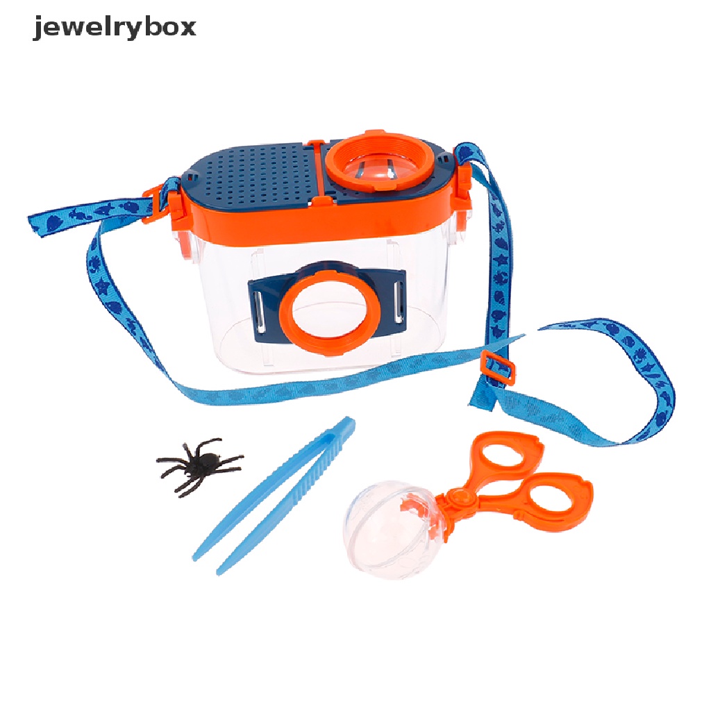 [jewelrybox] New Bug Viewer Insect Magnifier Observer Kit Box Kid Mainan Pengembangan Belajar Butik